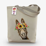 Donkey Sunflower Tote