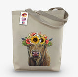 Sunflower Flower Crown Tote Bag